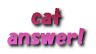 cat answer! 